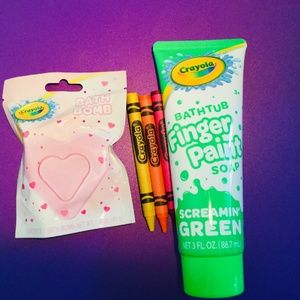 CRAYOLA Bathtub Fingerpaints + Bath Bomb Ⓜ️